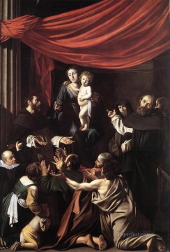 Caravaggio Painting - Madonna del Rosario Caravaggio